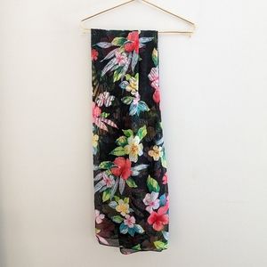 Floral Swim Coverup Wrap Scarf